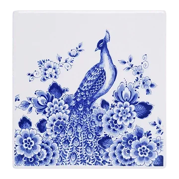 Heinen Delfts Blauw Tegel Pauw13 cm