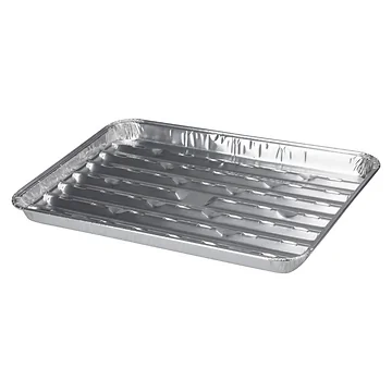 Barbecue Grillschalen met gaatjes 4 stuks 34 x 23 x 2.5 cm