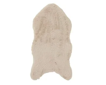 Decoris Kleed kunstbont beige 90 x 50 cm
