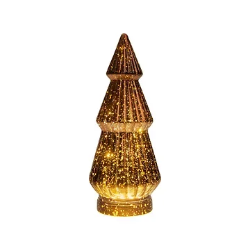 Anna's Collection decoratieboom brons met verlichting 9.8 x 23 cm