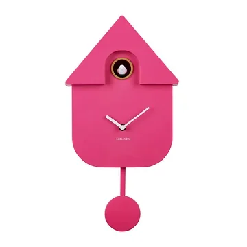Karlsson Wandklok Modern Koekoeksklok Roze 8.5 x 21.5 x 41 cm