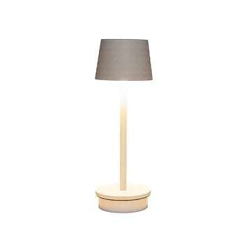 Draadloze Tafellamp mat wit LED dimbaar 22.5 x 8.5 cm