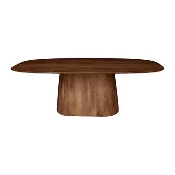 24Seven Seven Tafel Hamar Ovaal Walnut Bruin 220 x 110 x 76 cm