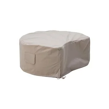 Royal Seasons Siësta beschermhoes voor poof halve maan beige