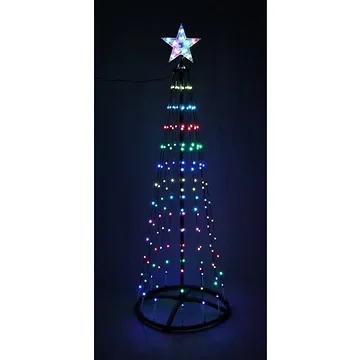Boom zwart RGB LED verlichting 150 cm