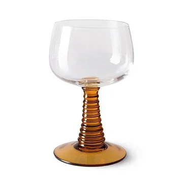 Hkliving Wijnglas Swirl Hoog Ochre 0.25 L