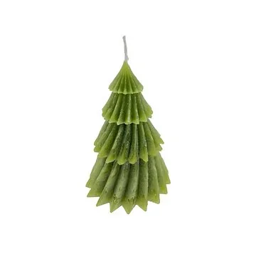 Home Society Deco Candle Windy Tree S Groen 11 cm