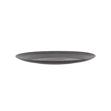 Melamine Grey Plate Round 33 cm