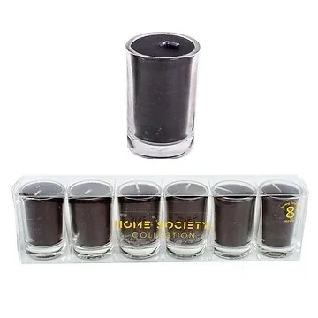 Home Society Minikaarsjes Votive zwart 6 stuks