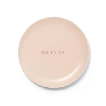 Vondels Ceramic cake plate oh la la ecru ø16 cm