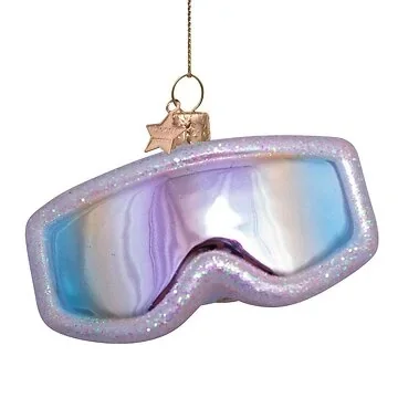 Vondels Kersthanger skibril roze 5 cm
