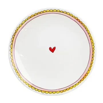 Blond Amsterdam Bord Even Bijkletsen Pink 22 cm