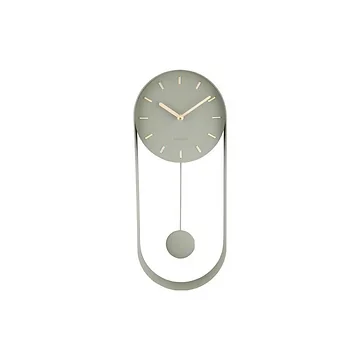 Karlsson Wandklok Pendulum Charm Staal Groen