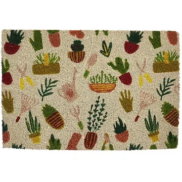 Mica Decorations Deurmat Tuingereedschap Wit 60 x 40 x 1.5 cm