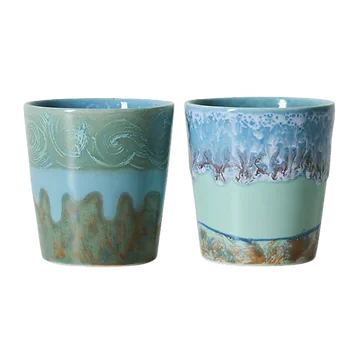 HKliving Koffiekopje 70's Ceramics Van Gogh Self Portrait 2 stuks 0.23 L