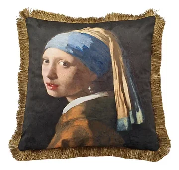 Kussen Meisje met de parel 45 x 45 cm