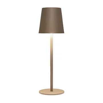 Anna's Collection Tafellamp Oplaadbaar Taupe 27.5 x 7 cm