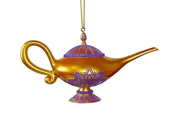 Kurt Adler kersthanger Lamp Aladdin 3D