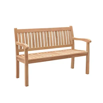 Timber Bank 2-zits Sheffield Naturel 120 x 61 x 92 cm