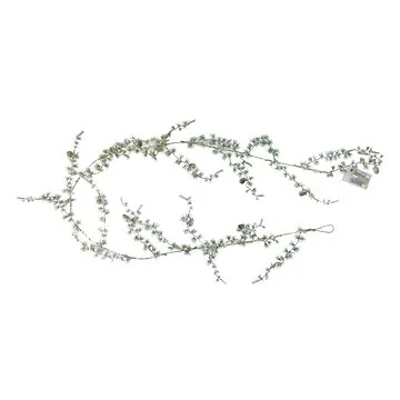 Guirlande met verlichting 180cm sneeuw finish
