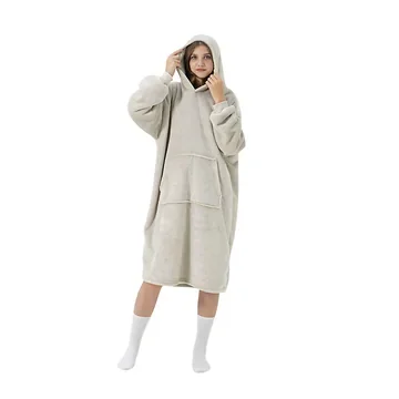 Dutch Decor Hoodie Sherry pumice stone 170 x 110 cm