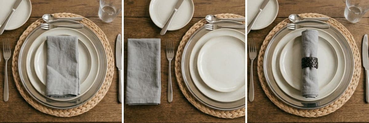 3 manieren van servetten neerleggen bij het tafel dekken
