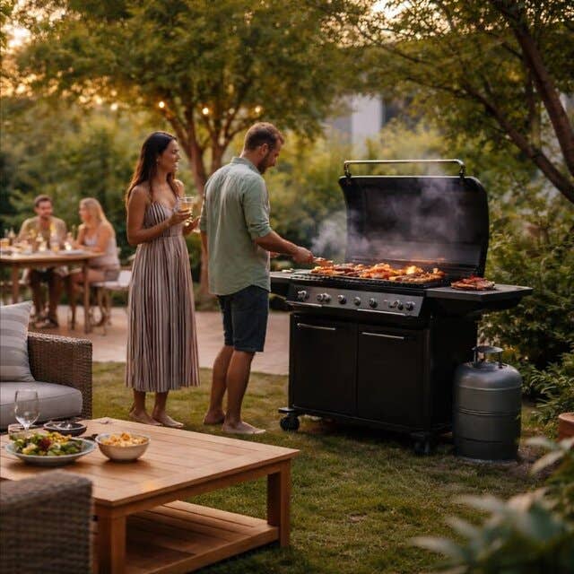 sfeervolle-achtertuin-met-barbecue-pillar