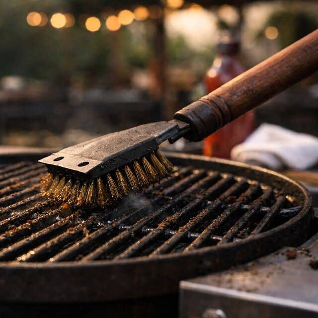 barbecuerooster-schoonmaken-pillar