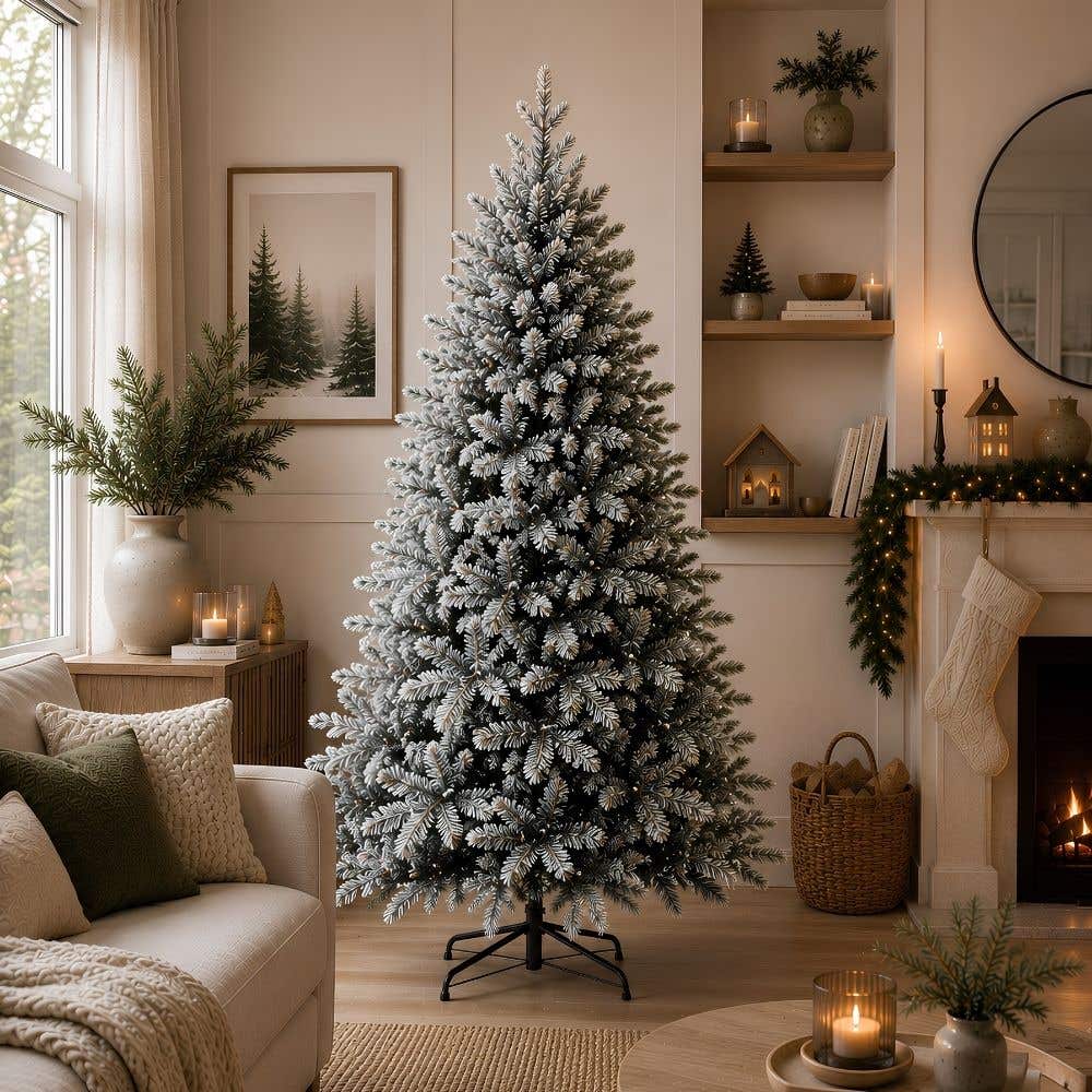 Ontwerp zonder titel - Kunstkerstbomen met sneeuw